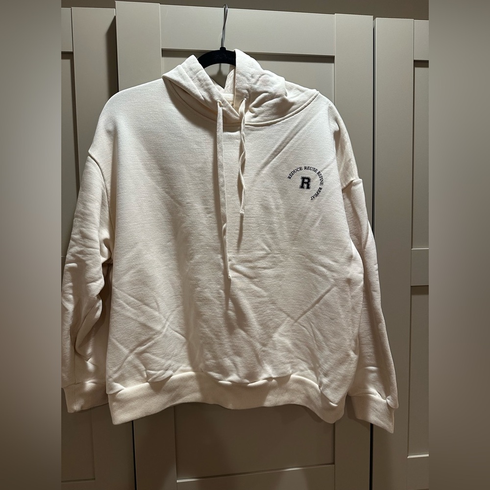 Oak & Fort Cream Hoodie Sweater